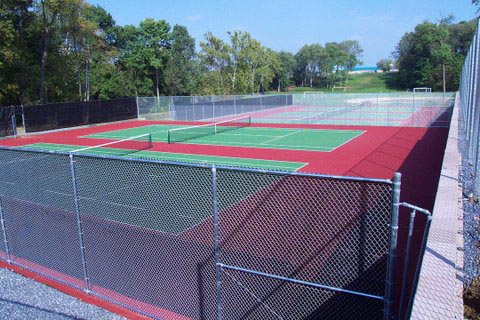 Tennis Court Galvenized Windscreen